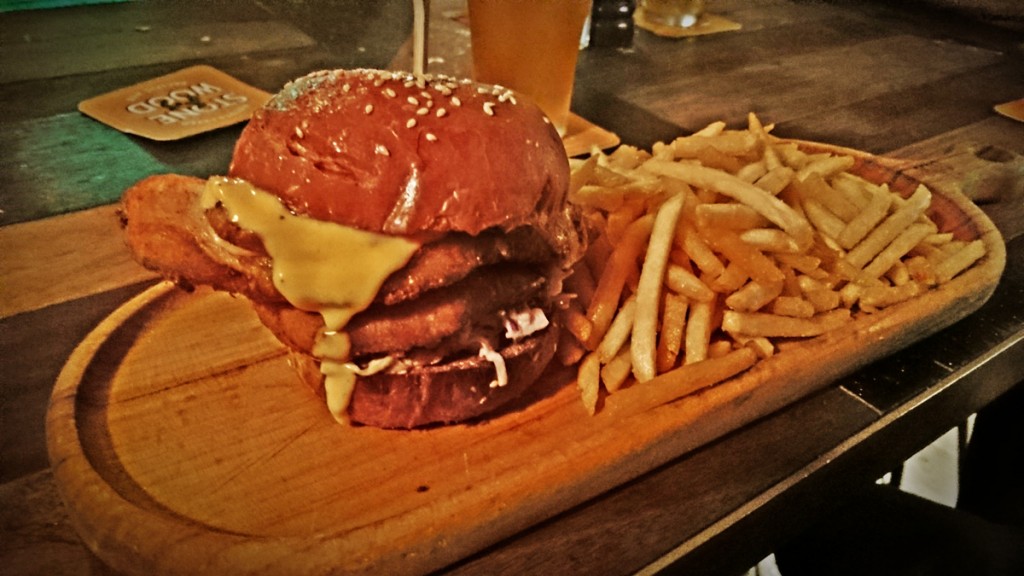 Keg & Brew Pub Surry Hills, NSW Holy-Cluck chicken burger review blog is awesome, even when the burgers are not.
