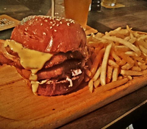 Keg & Brew Pub Surry Hills, NSW Holy-Cluck chicken burger review blog is awesome, even when the burgers are not.