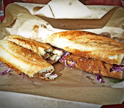 Lucky Pickle, Katsu Chicken Sandwich Review Food Critic HolyCluck Holy Cluck Sandwich Chook Eran Thomson